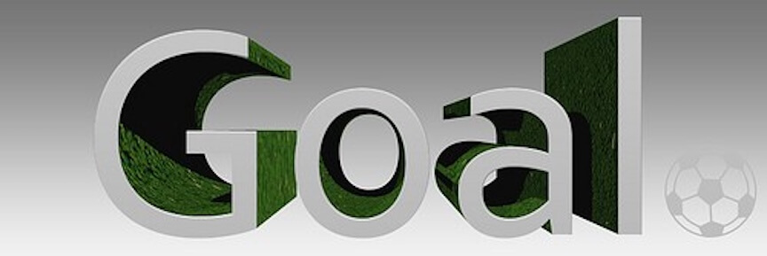 A graphic that says Goal.