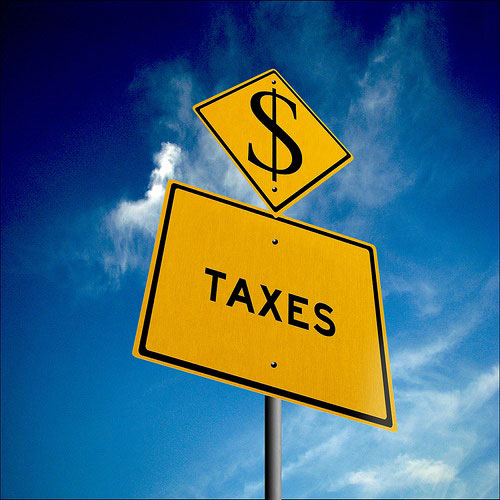 taxes sign