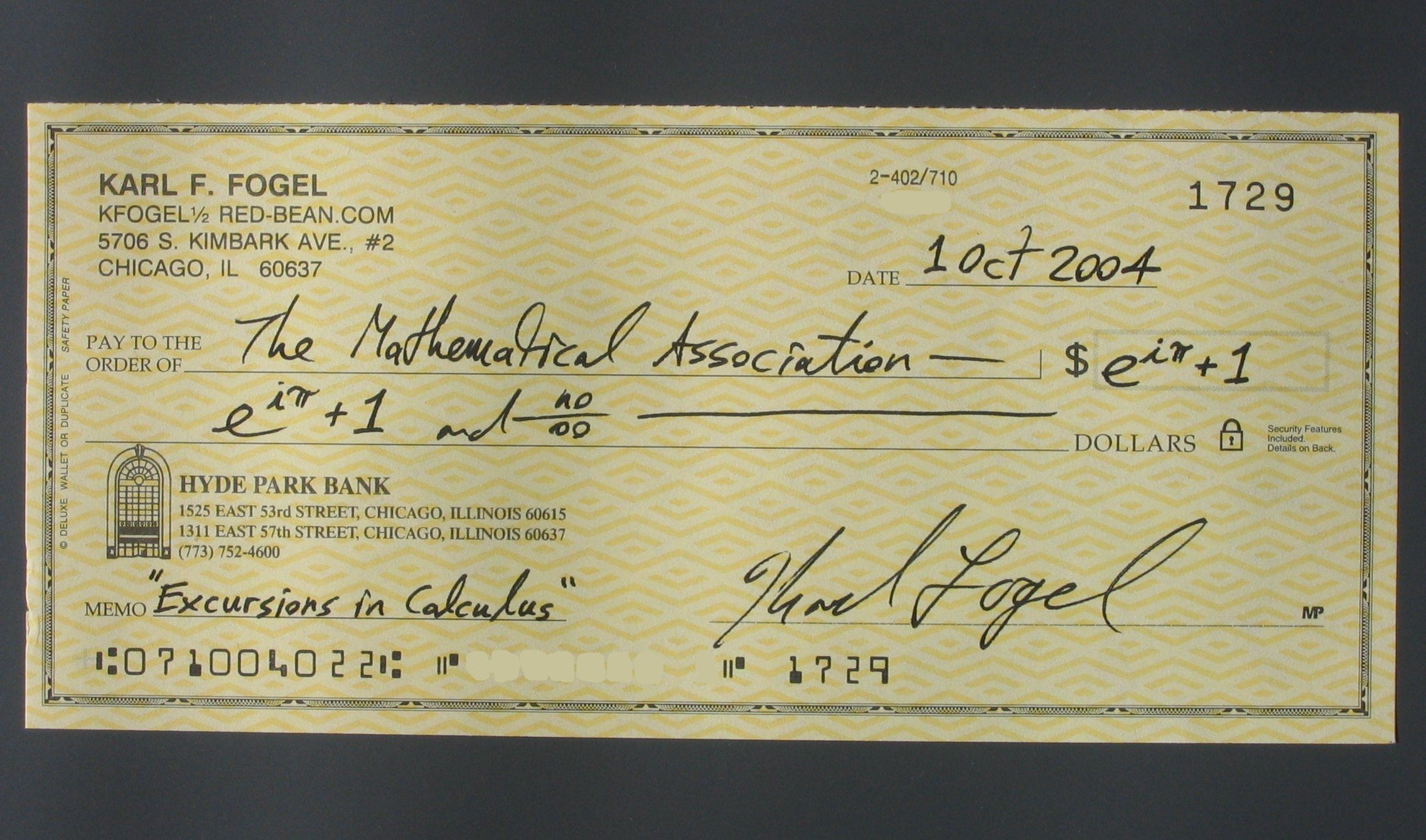 Check Issuing To a Deceased Person
