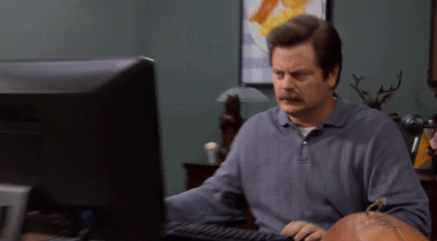 A photo of the TV sitcom character Ron Swanson from Parks and Rec.