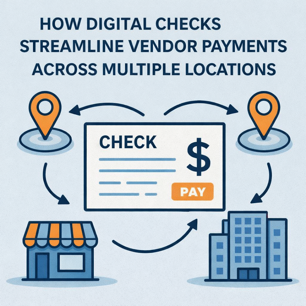 digital checks, eChecks, electronic check payments, vendor payments, multi-location businesses, accounts payable automation, centralized AP, check fraud prevention, secure vendor payments, check printing services, AP workflow optimization