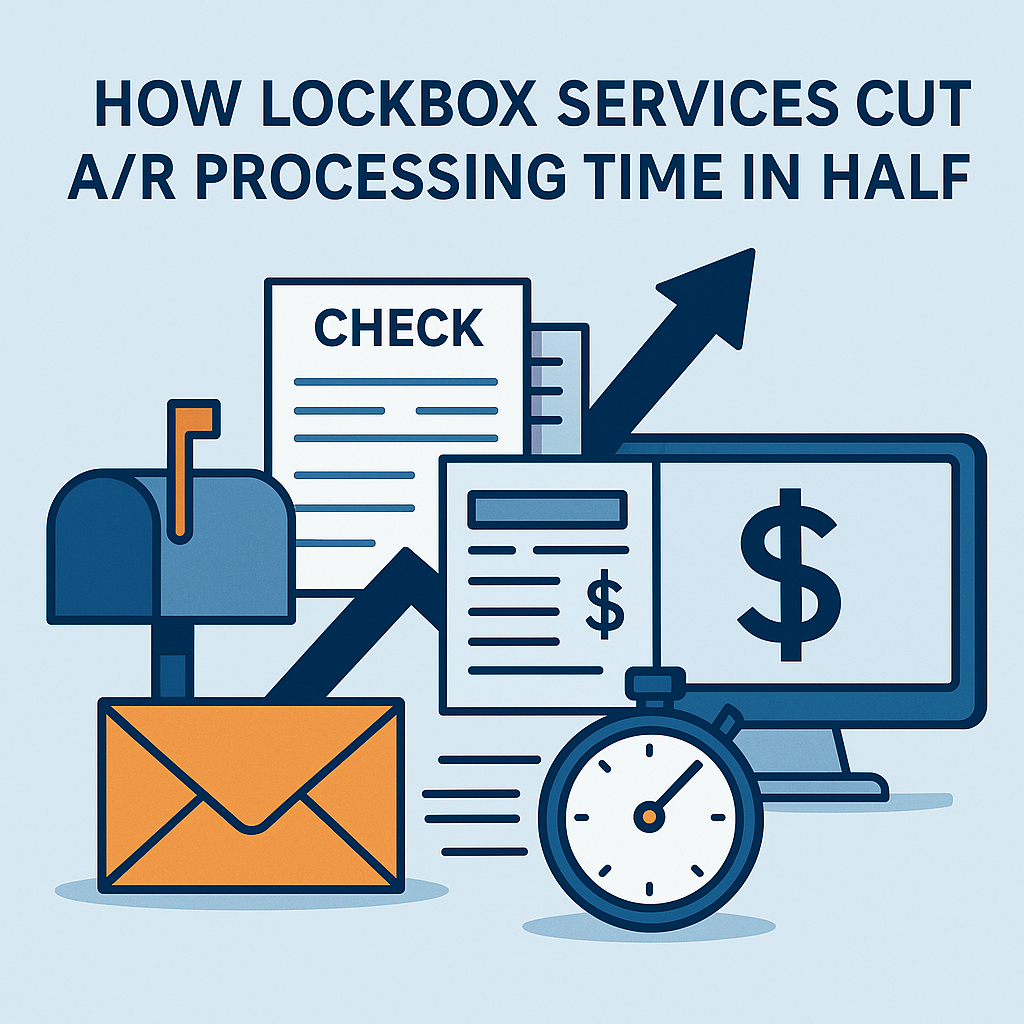 lockbox services, lockbox payment processing, accounts receivable automation, A/R processing, virtual lockbox services, electronic lockbox, cash application automation, check processing, A/R efficiency, B2B payments, check fraud prevention