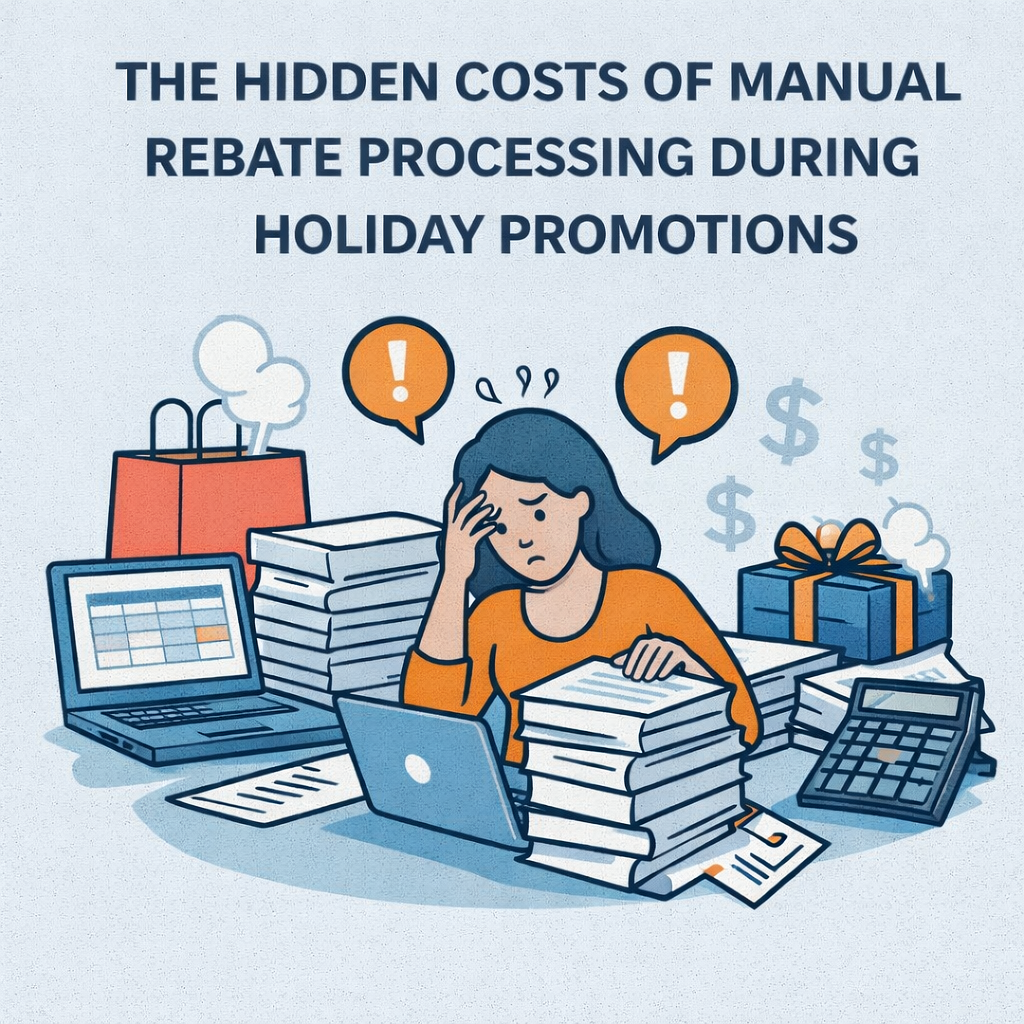 rebate processing, rebate management, holiday promotions, rebate fulfillment services, manual rebate processing, rebate fraud risk, customer experience, promotion operations, peak season processing, rebate automation, payments fraud